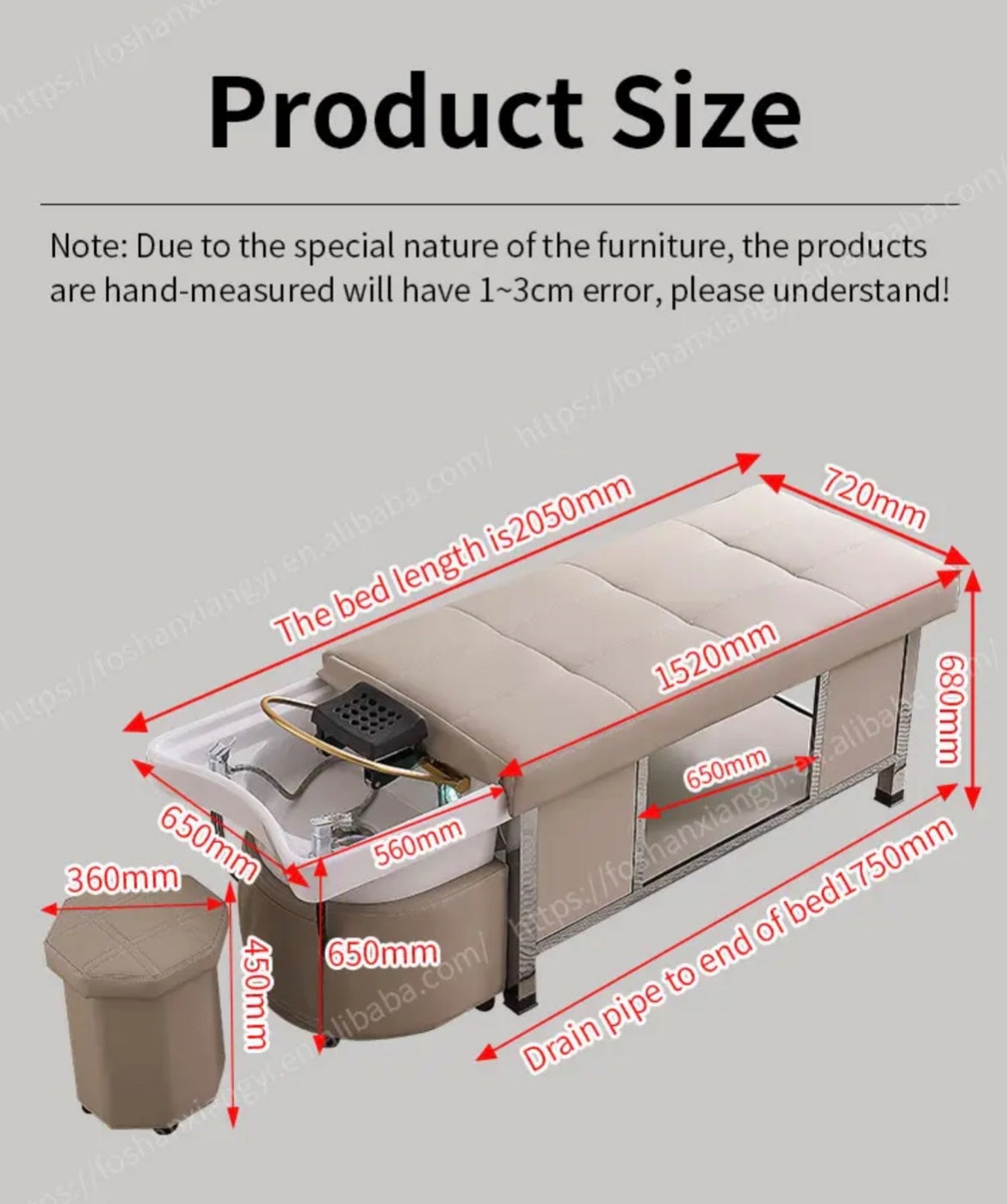 Japanese Head Spa Bed